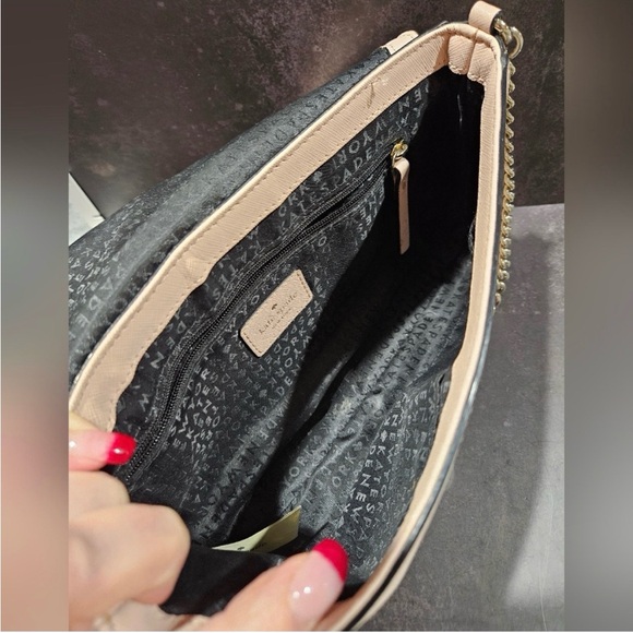 Kate Spade Laurel Way Greer Crossbody Bag - Black & Warm Vellum Pink - Picture 4 of 6